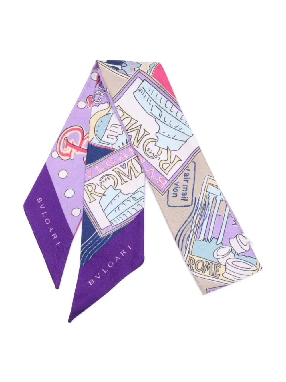 Bvlgari Silk Mini Sherry Scarf